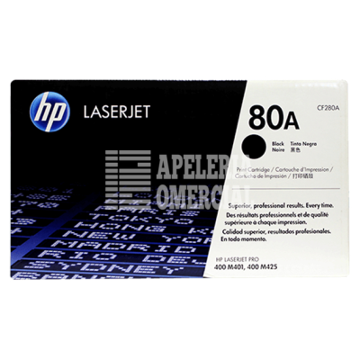 HP-CF280A TONER P/IMPRESORA LASER JET HP 80A